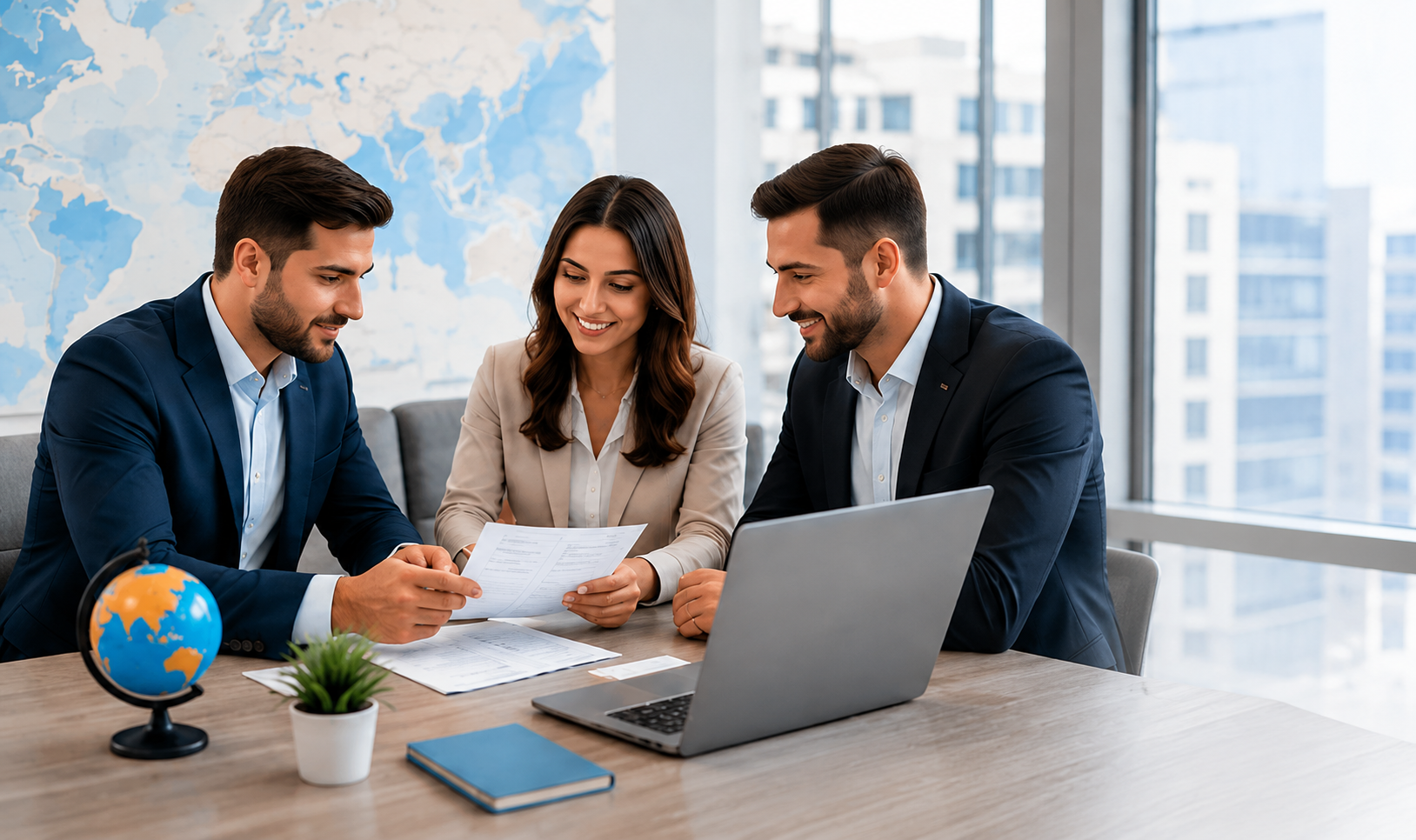 Students consulting